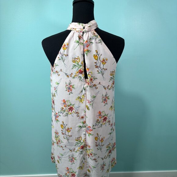 Lush Flowy Floral Halter Top XS    Lot J - Picture 2 of 6